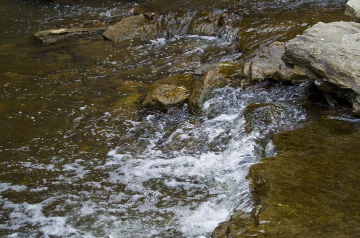 In mid April, I will stand in this very spot and I will catch a smallmouth bass out of that little pool.